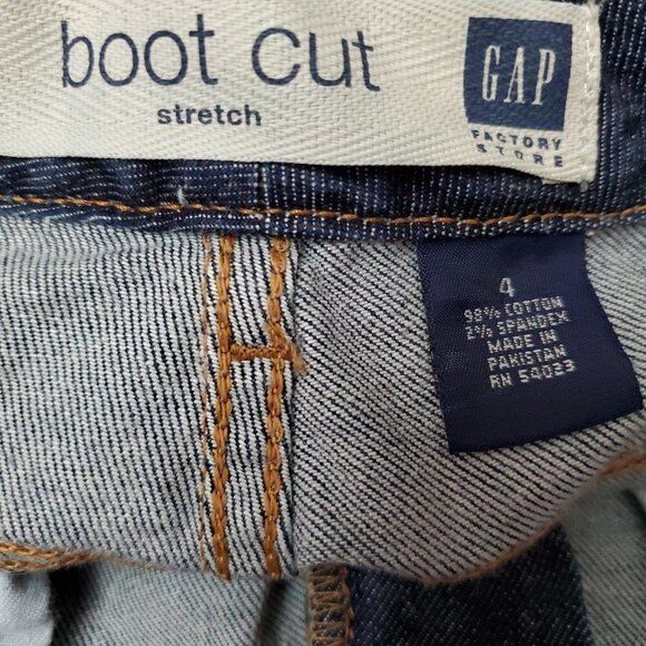 💎094 GAP Bootcut Stretch Cropped Jeans - Picture 2 of 7